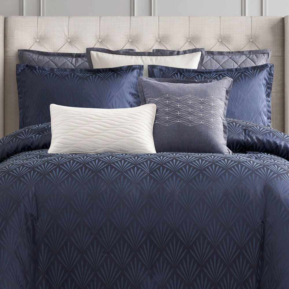 BCP Home Chloe 3-Piece Queen Comforter Set in Navy, , large