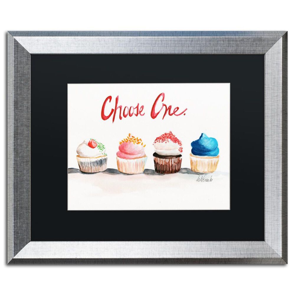 Timberlake 16" x 20" Choose One with Words Matted Framed Art in Silver, , large