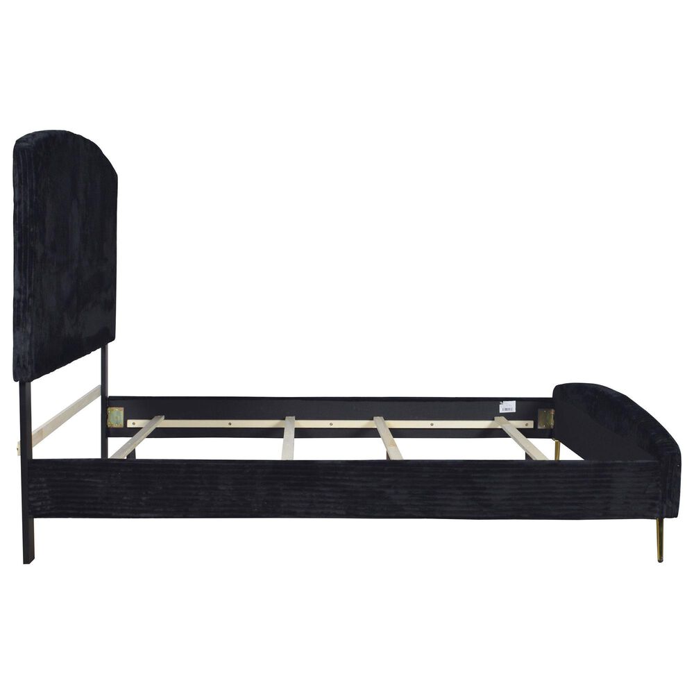 New Heritage Kailani 4-Piece King Bedroom Set in Black and Gold, , large