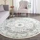Safavieh Evoke EVK220D 11" Round Gray and Ivory Area Rug, , large