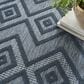 Nourison Versatile 7" x 10" Navy Blue Indoor/Outdoor Area Rug, , large
