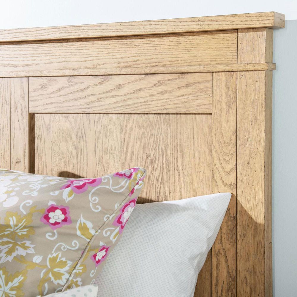 St Claire Home Today's Traditions 4 Piece Full Platform Panel Bedroom Set in Natural Hickory, , large