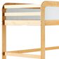 Walker Edison Adyn Twin Loft Bunk Bed with Ladder in Natural Pine, , large