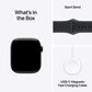 Apple Watch Series 11 (GPS) 46mm Aluminum Case with Black Sport Band - M/L in Jet Black and 2-Year AppleCare+, , large