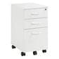 OSP Home Prado 2-Piece L-Desk and Rolling File Cabinet Set in White, , large