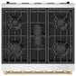 Thor Kitchen Gordon Ramsay 4.6 Cu. Ft. Professional Liquid Propane Range with Bronze Handle Kit in Stainless Steel, , large