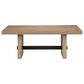Steve Silver Furniture Aubrey Cocktail Table in Weathered Driftwood and Black, , large