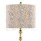 LumiSource Malibu Table Lamp with Tan Leaf Shade in Gold (Set of 2), , large