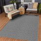 Dalyn Rug Company Hinton 10" x 14" Black Indoor/Outdoor Area Rug, , large