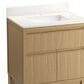 Kohler Solive 36" Single Bathroom Vanity in Light Oak with 2 cm White Quartz Top and Rectangular Sink, , large