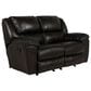 Catnapper Transformer II Leather Rocking Reclining Manual Loveseat in Chocolate, , large