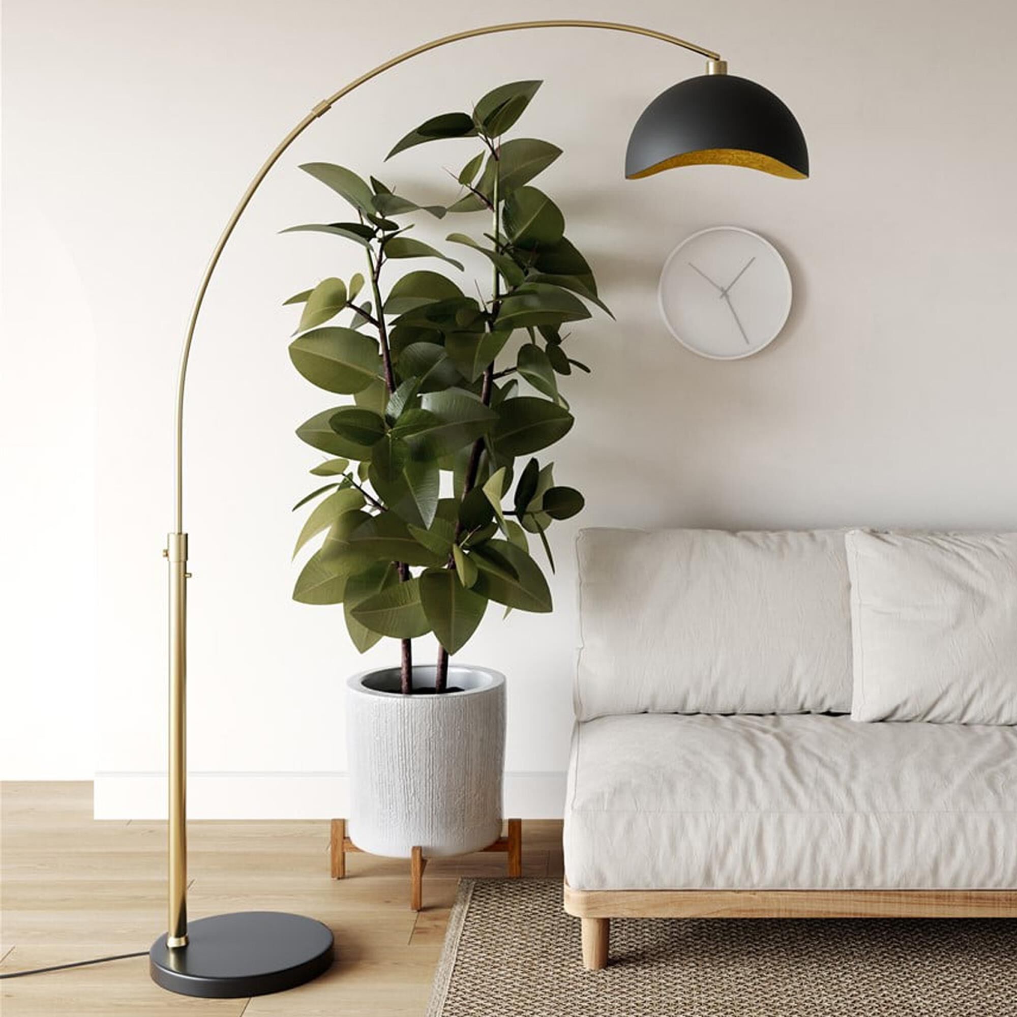 Nova arc top floor lamp