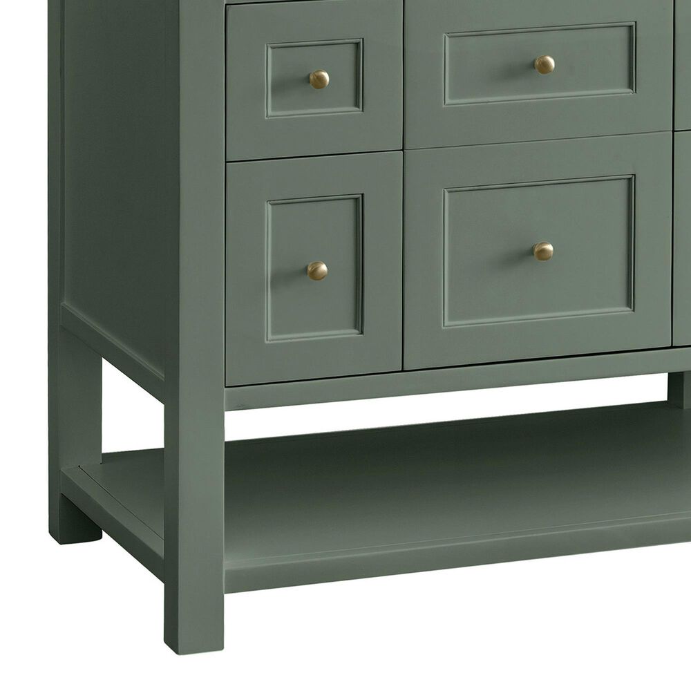 James Martin Vanities Breckenridge 72&quot; Double Bathroom Vanity in Smokey Celadon with 3 cm Victorian Silver Quartz Top and Rectangular Sinks, , large