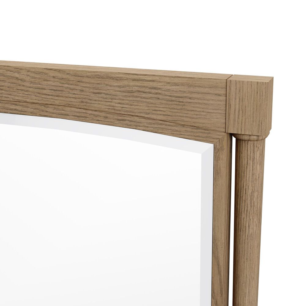 James Martin Kinnsden 30" Rectangular Mirror in Weathered Oak, , large