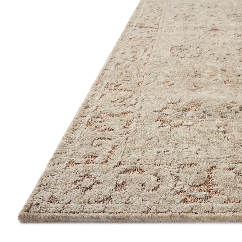 Loloi Percival Natural and Salmon 3&#39;6&quot; x 5&#39;6&quot; Area Rug, , large