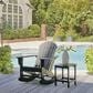 Ashley Sundown Treasure Patio Rectangular End Table in Black, , large