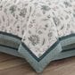 J. Queen New York Blossom View 4-Piece Queen Comforter Set in Teal, , large