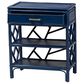 Baxton Studio Daina 1-Drawer Nightstand in Blue, , large