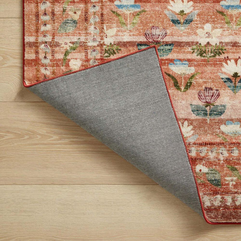 Loloi Courtyard 7&#39;6&quot; x 9&#39;6&quot; Hadley Terracotta Area Rug, , large