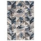 Central Oriental Structures Torrent Neola Deep Navy, Royal Blue, Slate Gray, Dusty Gray and Ivory 7"6" x 9"6" Area Rug, , large