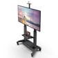 Kanto TV Rolling Stand with Adjustable Shelf and Built-In Handles for 55" - 100" TVs in Black, , large
