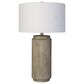 Classy Art Wholesalers Essence Ceramic Table Lamp in Ribbed Stonewash, , large