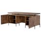 Four Hands Fallon Raffael Desk in Antique Brown and Gunmetal, , large