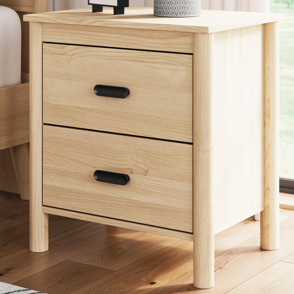 Ashley Cabinella 2-Drawer Nightstand in Tan, , large