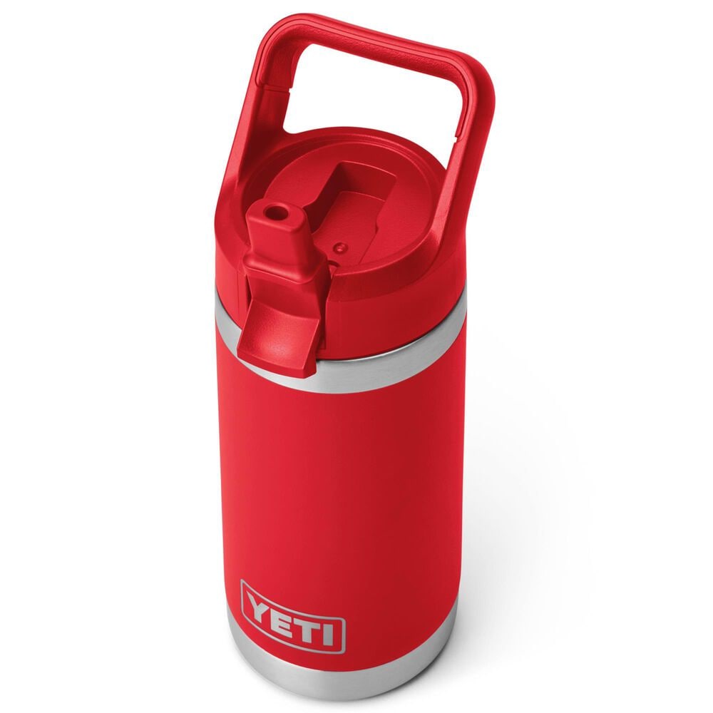 YETI Rambler Jr. 12 Oz Kids Water Bottle with Staw Cap in Rescue Red, , large