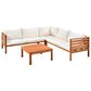 Hearth and Haven 4-Piece Outdoor Sectional Set in Beige, , large