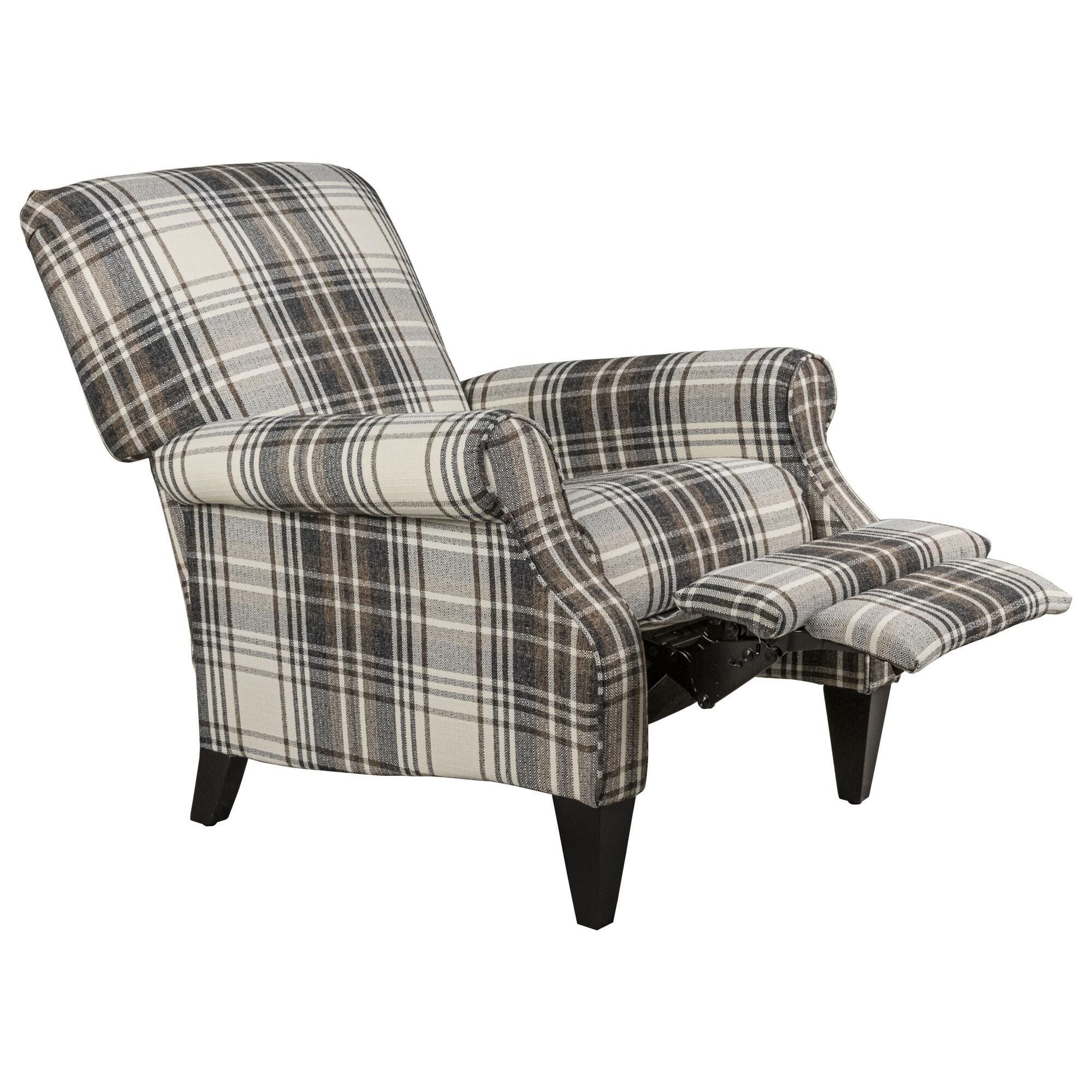 La Z Boy Charlotte High Leg Push Back Recliner in Bluestone