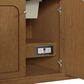 James Martin Laurent 60" Single Bathroom Vanity in Honey Oak with Single Hole 3 cm White Zeus Silestone Top and Rectangular Sink, , large