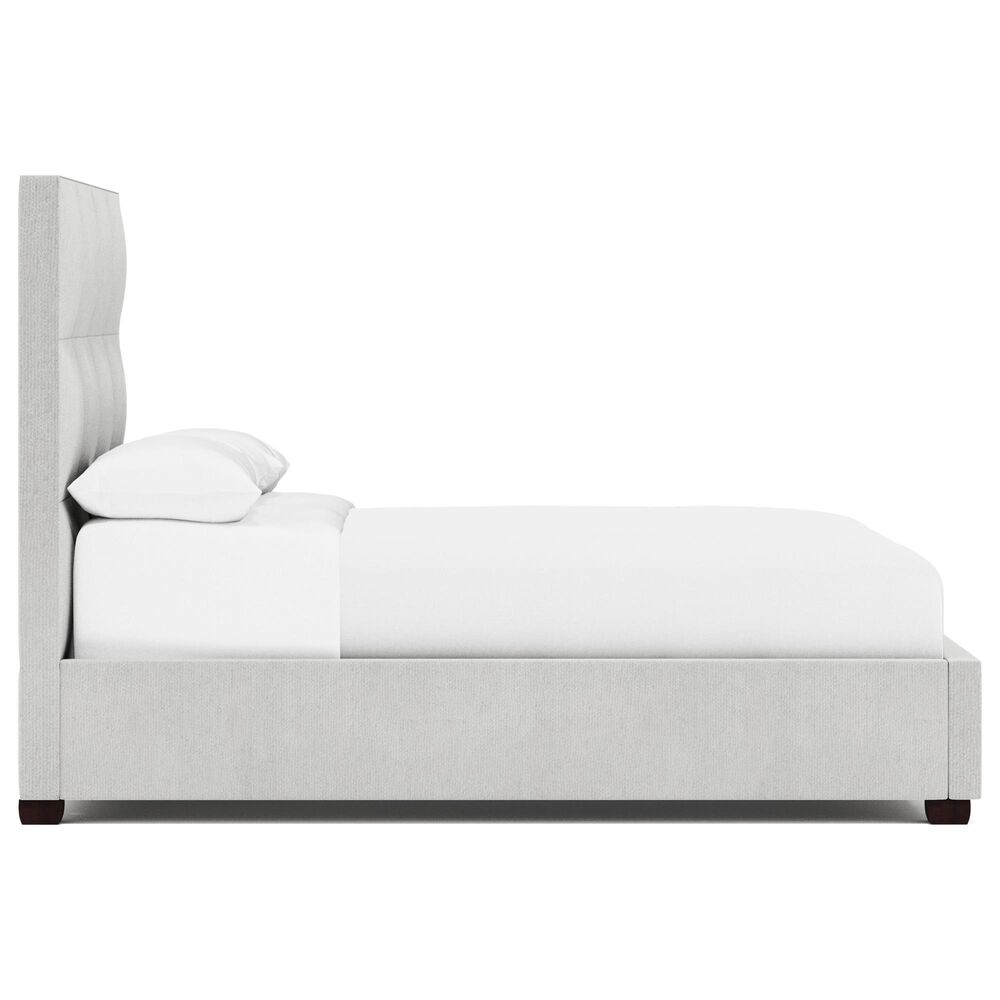 Bernhardt Derrick King Upholstered Panel Bed in White and Cream, , large