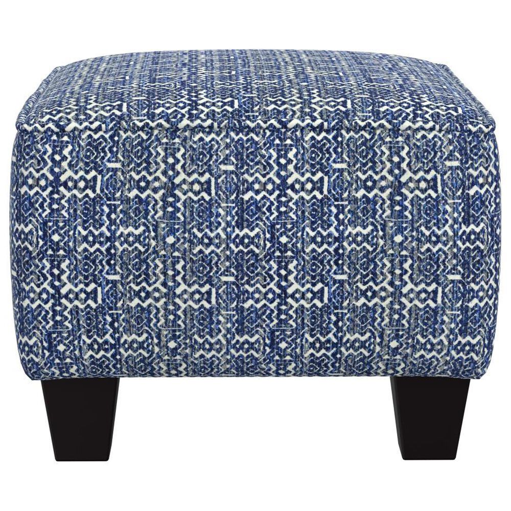 Henderson Basic Wool Ottoman in Inca Denim, , large