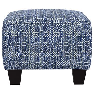 Henderson Basic Wool Ottoman in Inca Denim, , large