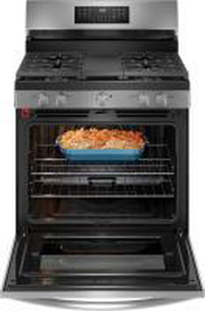 Frigidaire Gallery 30&quot; Rear Control Gas Range with Total Convection in Stainless Steel, , large