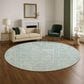 Dalyn Rug Company The Reserve TR14 Teal 8" Round Indoor/Outdoor Area Rug, , large