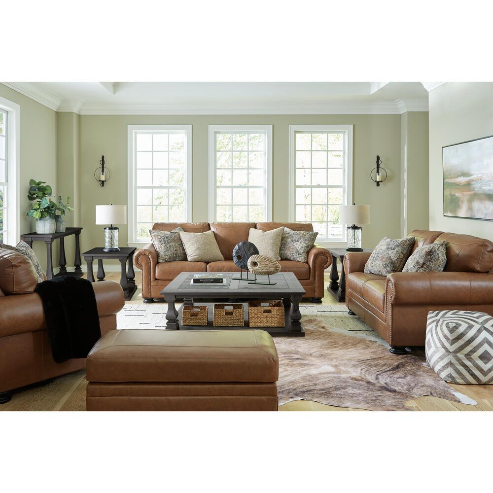 Ashley Carianna 3-Piece Stationary Living Room Set in Caramel, , large