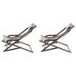 Hearth and Haven Nikki Outdoor Sling Chair with Pillow in Grey (Set of 2), , large