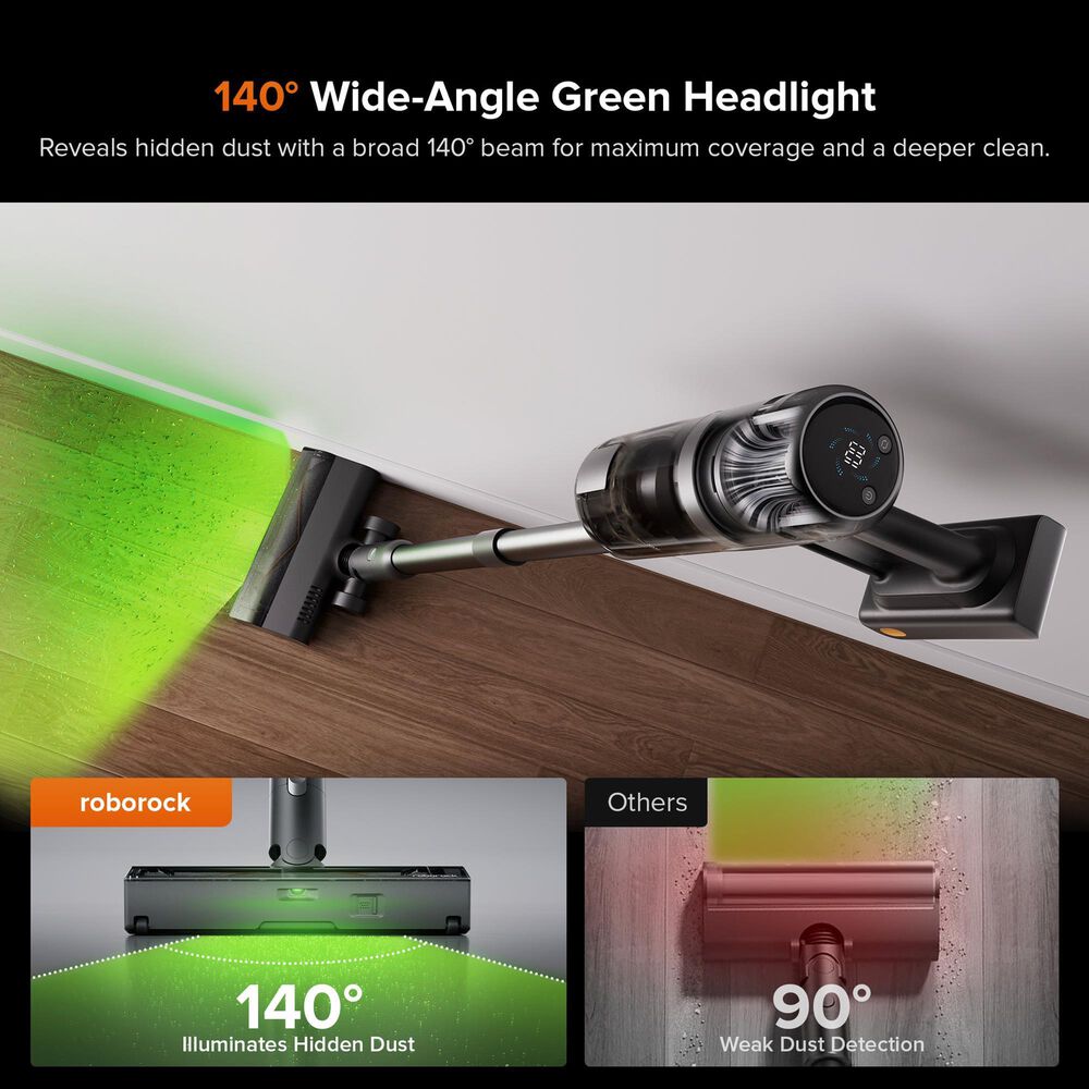 Roborock H60 Hub Ultra Cordless Stick Vacuum Cleaner in Black, , large