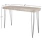 Uma Enterprises Modern Console Table in Brown and Charcoal Black, , large