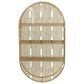Maple and Jade 3-Level Oval Room Wall Shelf with Arch Pattern in Gold, , large