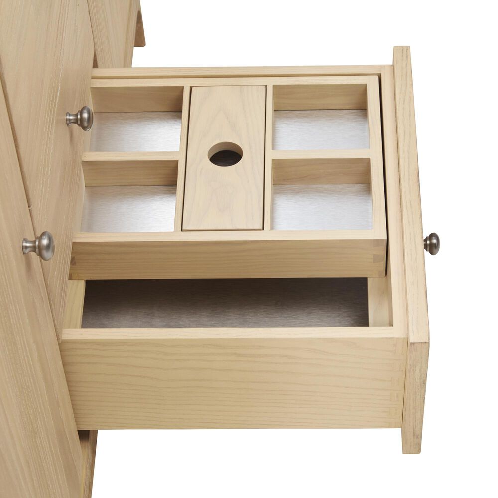 James Martin Vanities Gracyn 48" Single Bathroom Vanity in Coastal Driftwood with 3 cm Victorian Silver Quartz Top, Rectangular Sink and FreePower Wireless Charger, , large