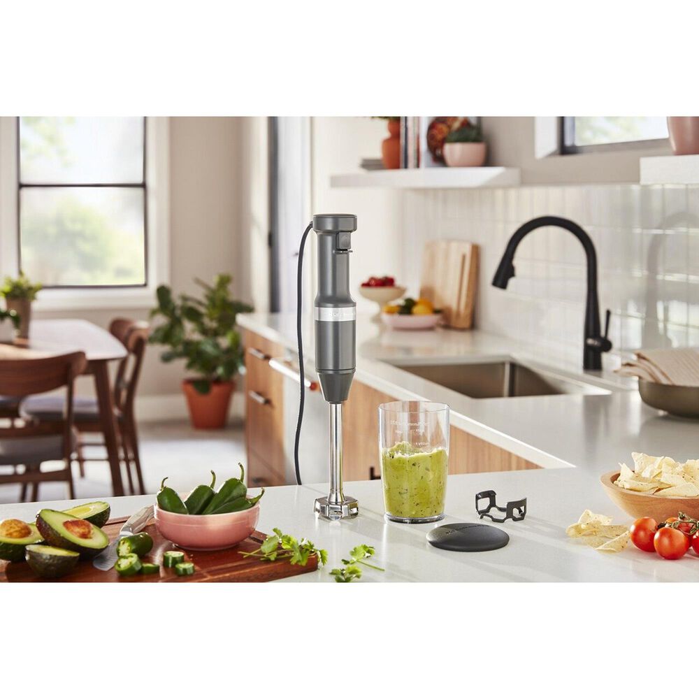 KitchenAid Corded Variable Speed Hand Blender in Matte Charcoal Grey, , large