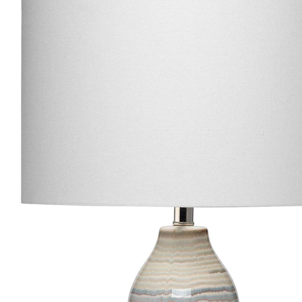 Splendor Living Jasper Wave Table Lamp in White, , large