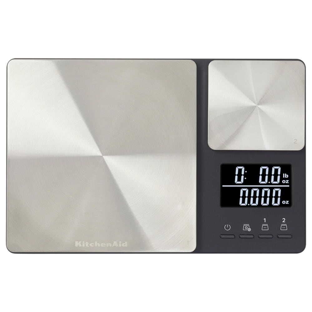 KitchenAid Dual Platform Digital Kitchen Scale in Black, , large