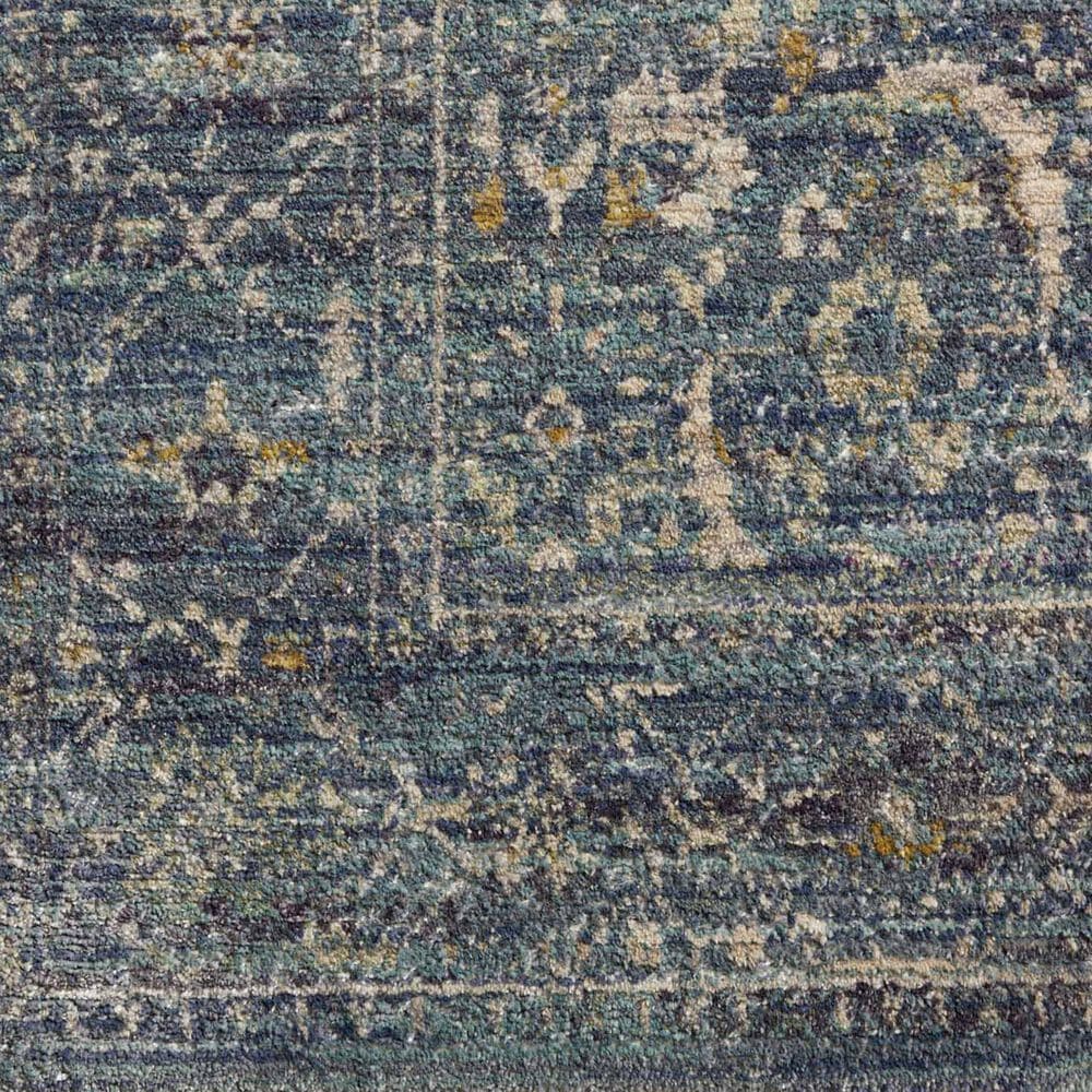 Loloi Bradbury 5&#39; Round Ocean and Gold Area Rug, , large
