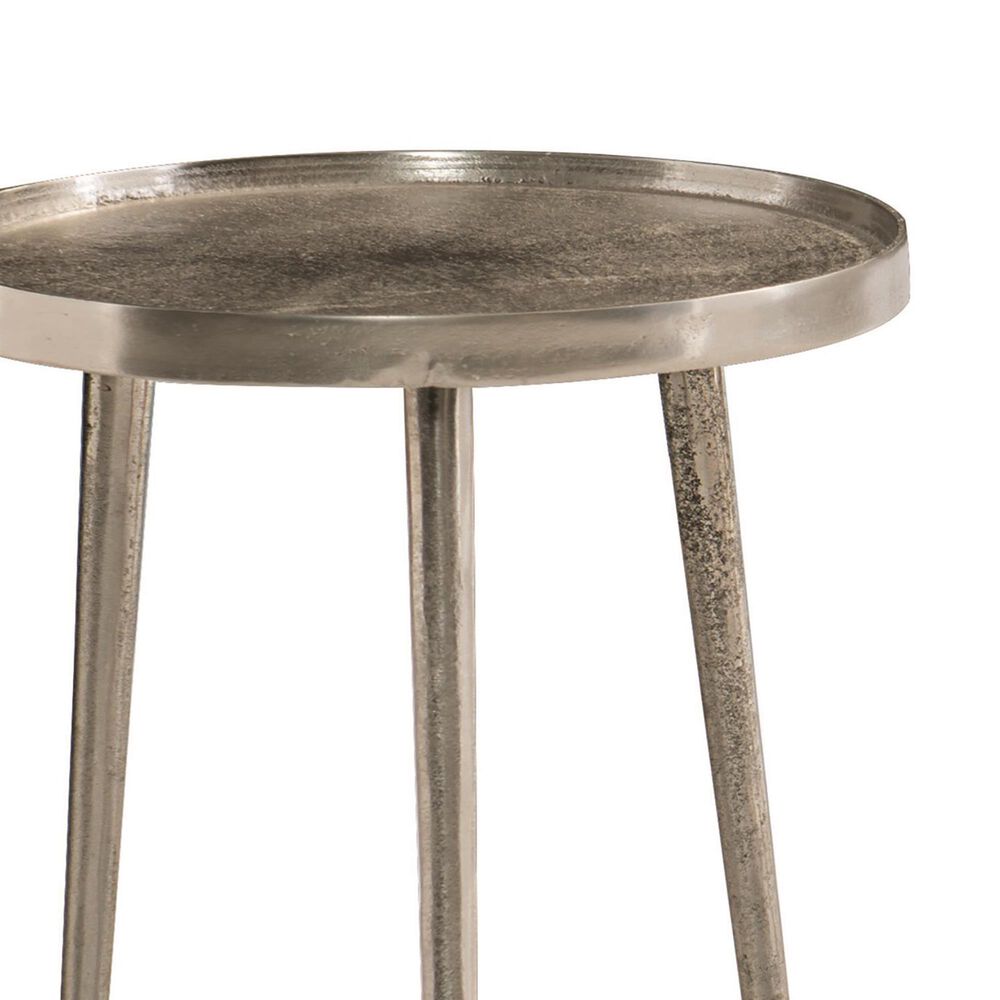 Bernhardt Lex 2-Piece Nesting Table in Satin Nickel and Graphite, , large