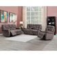 Crystal City Bogata Manual Rocker Recliner in Mushroom, , large