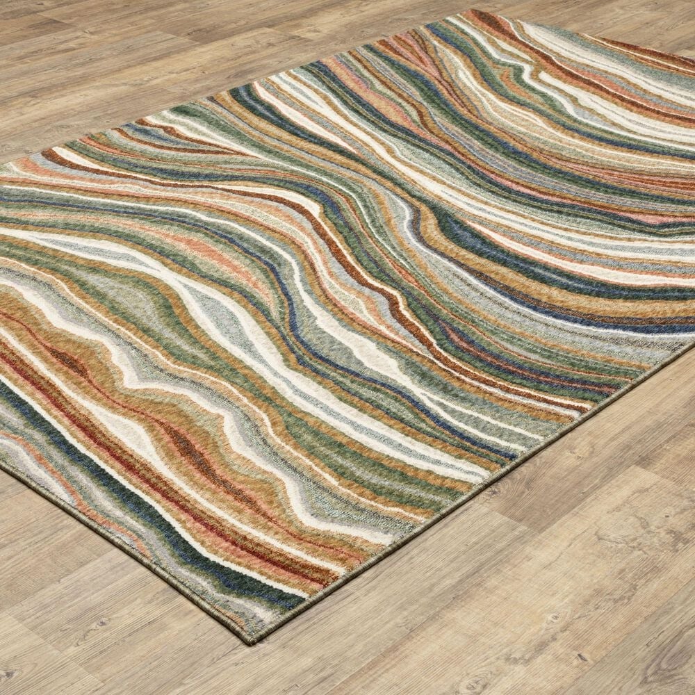 Oriental Weavers Tisdell TIS07 Multicolor 9&#39;10&quot; x 12&#39;8&quot; Area Rug, , large
